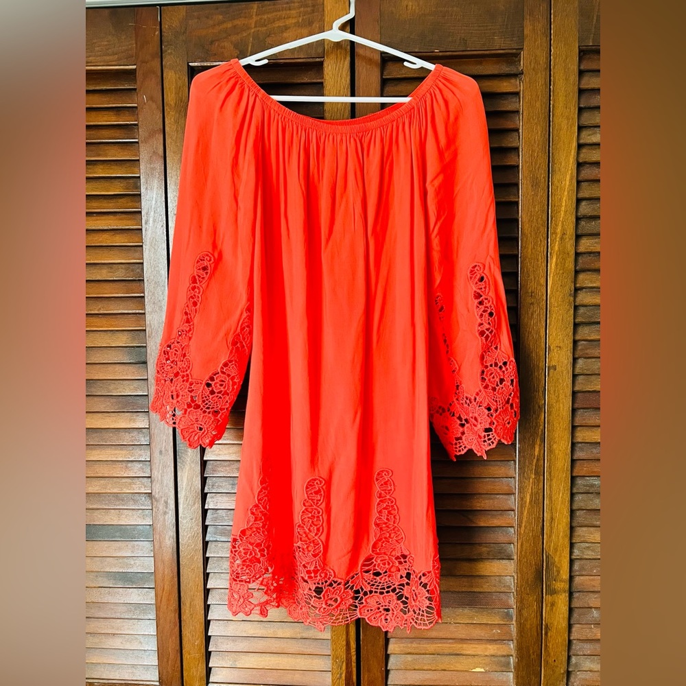 Pretty Orange Southern Dress